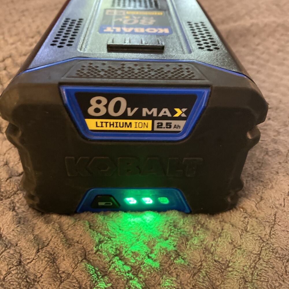 KOBALT GENUINE 80V MAX 2.5 AH RECHARGEABLE LITHIUM ION BATTERY KB 2580-06
